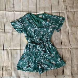Anthropologie Greylin Floral Romper M
